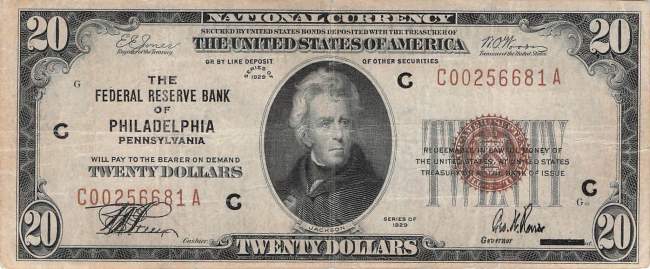 20 Dollar 1929